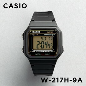 【並行輸入品】【10年保証】【日本未発売】CASIO STANDARD カシオ スタンダード W-217H-9A 腕時計 時計 ブランド メンズ レディース キッズ 子供 チープカシオ チプカシ デジタル 日付 ブラック 黒 ゴールド 金 海外モデル 送料無料