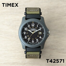 【10%OFF】【並行輸入品】TIMEX EXPEDITION タイメックス エクスペディション キャンパー 39MM T42571 腕時計 時計 ブランド メンズ レディース ミリタリー アナログ グレー ブラック 黒 ナイロンベルト 送料無料