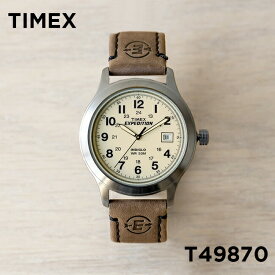 【並行輸入品】【日本未発売】TIMEX EXPEDITION タイメックス エクスペディション メタル フィールド 39MM T49870 腕時計 時計 ブランド メンズ レディース ミリタリー アナログ シルバー アイボリー レザー 海外モデル 送料無料