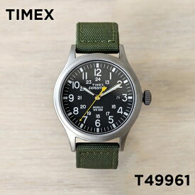 【並行輸入品】TIMEX EXPEDITION タイメックス エクスペディション スカウト 40MM T49961 腕時計 時計 ブランド メンズ レディース ミリタリー アナログ カーキ ブラック 黒 ナイロンベルト 送料無料