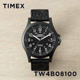 【並行輸入品】TIMEX EXPEDITION タイメックス エクスペディション アカディア 40MM TW4B08100 腕時計 時計 ブランド メンズ レディース ミリタリー アナログ ブラック 黒 レザー 革ベルト 送料無料