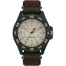 【並行輸入品】TIMEX EXPEDITION ACADIA RUGGED 42MM タイメックス エクスペディション アカディア ラギッド TW4B26500 腕時計 時計 ブランド メンズ キッズ 子供 男の子 アナログ 日付 カレンダー 防水 ブラウン 茶 ベージュ ナイロン 送料無料