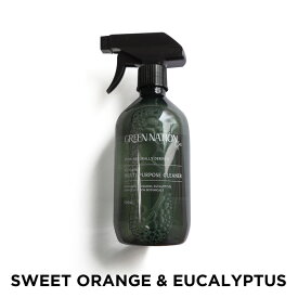 GREEN NATION LIFE MULTI CLEANER 500ML グリーンネイションライフ マルチクリーナーブランド 掃除 スプレー ミスト 大容量 天然 オーガニック 万能 キッチン 台所 油汚れ 汚れ落とし 水垢 床 フレグランス アロマ シトラス 弱アルカリ性 ギフト プレゼント