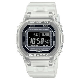 【並行輸入品】【10年保証】CASIO G-SHOCK カシオ GショックDW-B5600G-7腕時計 時計 ブランド メンズ キッズ 子供 男の子 デジタル ブルートゥース 日付 カレンダー ホワイト 白 ブラック 黒 スケルトン クリア 海外モデル 送料無料