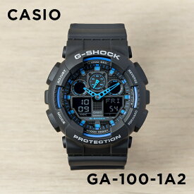 【並行輸入品】【10年保証】CASIO G-SHOCK カシオ Gショック GA-100-1A2 腕時計 時計 ブランド メンズ キッズ 子供 男の子 アナデジ 日付 カレンダー 防水 ブラック 黒 ブルー 青 送料無料