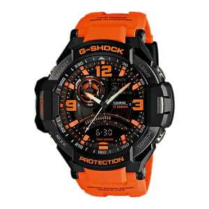 【並行輸入品】【10年保証】CASIO G-SHOCK カシオ Gショック スカイコックピット GA-1000-4A 腕時計 時計 ブランド メンズ キッズ 子供 男の子 アナデジ 日付 カレンダー 防水 ブラック 黒 オレンジ