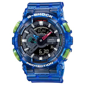 【並行輸入品】【10年保証】CASIO G-SHOCK カシオ Gショック GA-110JT-2A 腕時計 時計 ブランド メンズ キッズ 子供 男の子 アナデジ 耐磁 日付 カレンダー 防水 ブルー 青 ブラック 黒 グレー スケルトン クリア 送料無料