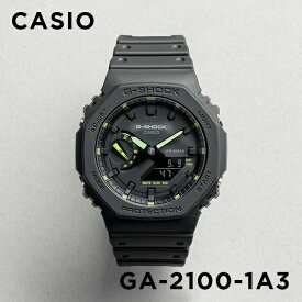 【並行輸入品】【10年保証】CASIO G-SHOCK カシオ Gショック GA-2100-1A3 腕時計 時計 ブランド メンズ キッズ 子供 男の子 アナデジ 日付 カレンダー 防水 ブラック 黒 グリーン 黄緑 カシオーク 送料無料