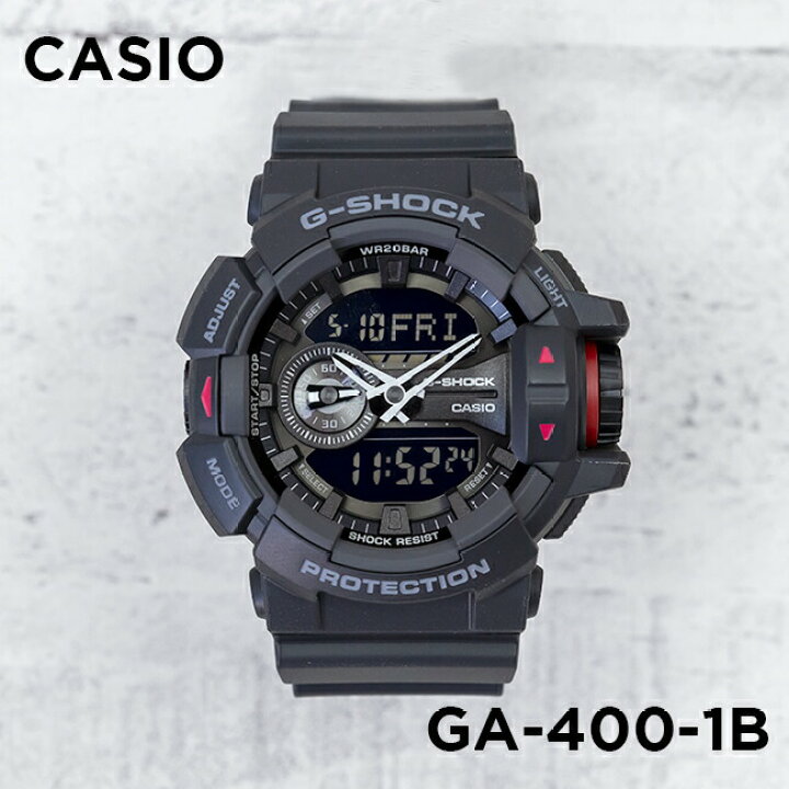 楽天市場】【10年保証】CASIO G-SHOCK カシオ Gショック GA-400-1B 