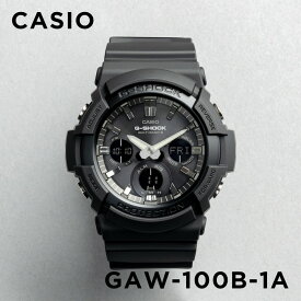 【並行輸入品】【10年保証】CASIO G-SHOCK カシオ Gショック GAW-100B-1A 腕時計 時計 ブランド メンズ キッズ 子供 男の子 アナデジ 電波 ソーラー ソーラー電波 日付 カレンダー 防水 ブラック 黒 オールブラック 送料無料