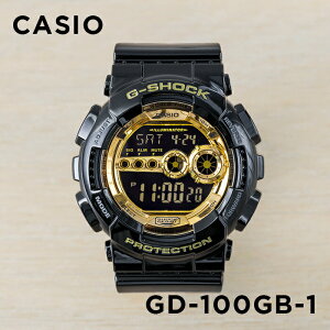 �y10�N�ۏ؁zCASIO G-SHOCK �J�V�I G�V���b�N GD-100GB-1 �r���v ���v �u�����h �����Y �L�b�Y �q�� �j�̎q �f�W�^�� ���t �J�����_�[ �h�� �u���b�N �� �S�[���h �� �M�t�g �v���[���g