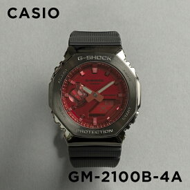 【並行輸入品】【10年保証】CASIO G-SHOCK カシオ Gショック GM-2100B-4A 腕時計 時計 ブランド メンズ キッズ 子供 男の子 アナデジ 日付 カレンダー 防水 レッド 赤 ブラック 黒 送料無料