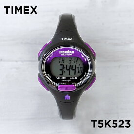 【並行輸入品】TIMEX IRONMAN タイメックス アイアンマン エッセンシャル 10 レディース T5K523 腕時計 時計 ブランド ランニングウォッチ デジタル ブラック 黒 パープル 紫 送料無料