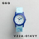 【訳あり】【汚れあり】【日本未発売】CITIZEN Q&Q KIDS シチズン V22A-014VY 腕時計 時計 ブランド キッズ 子供 男の子 女の子 逆輸入 チープシチズン チプシチ アナログ 防水 ブルー 青 水色 柄 海外モデル ギフト プレゼント
