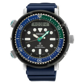 【10%OFF】【並行輸入品】【10年保証】【日本未発売】SEIKO PROSPEX DIVER SCUBA セイコー プロスペックス ダイバースキューバSNJ039 腕時計 時計 ブランド メンズ 逆輸入 ダイバーアナデジ ソーラー 日付 防水 黒 ネイビー ブルー 青 海外モデル 送料無料