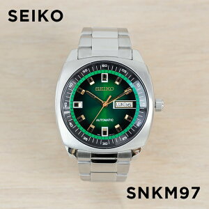 【並行輸入品】【10年保証】【日本未発売】SEIKO ESSENTIALS セイコー エッセンシャルズ SNKM97 腕時計 時計 ブランド メンズ 逆輸入 アナログ シルバー グリーン 緑 フルメタル 海外モデル 送料無