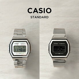 【並行輸入品】【10年保証】【日本未発売】CASIO STANDARD MENS カシオ スタンダード A1000D.M 腕時計 時計 ブランド メンズ レディース チープカシオ チプカシ デジタル 日付 ホワイト 白 ブラック 黒 シルバー メッシュ フルメタル 海外モデル 送料無料