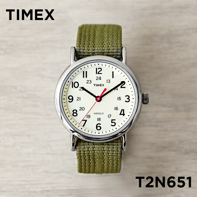 ギフト プレゼント 父の日 TIMEX WEEKENDER 超特価 タイメックス 超人気高品質 ウィークエンダー 38MM メンズ T2N651 アナログ 腕時計 送料無料 アイボリー カーキ ナイロンベルト ミリタリー ブランド 時計 レディース