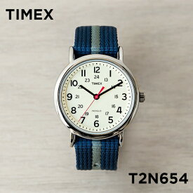 【10%OFF】【並行輸入品】TIMEX WEEKENDER タイメックス ウィークエンダー 38MM メンズ T2N654 腕時計 時計 ブランド レディース ミリタリー アナログ ネイビー アイボリー ナイロンベルト 送料無料
