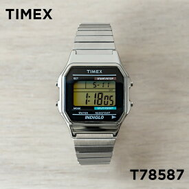 【並行輸入品】TIMEX CLASSIC タイメックス クラシック デジタル T78587 腕時計 時計 ブランド メンズ レディース シルバー ブラック 黒 メタル 送料無料
