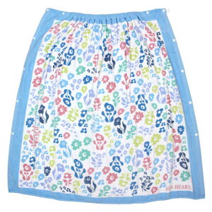 ラップタオル 巻きタオル 子供 キッズ ジュニア 女の子 レディース フルーティーブルー 水泳 プール スイミング 着替え バスタオル 100cm