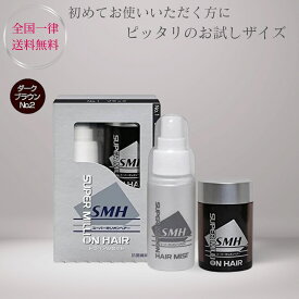 スーパーミリオンヘアー トライアルセット No.2 ダークブラウン 10g 専用ミスト60ml 薄毛 増毛 白髪隠し 髪のボリュームアップ