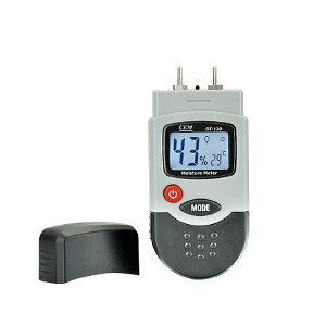 電極ピン式小型水分計・温度計 【CEM DT-120】 ポケットサイズ バックライト付きディスプレイ オートパワーオフ機能 温度測定 水分測定 コンパクト 軽量 一体型電極ピン データ分析 高速サン