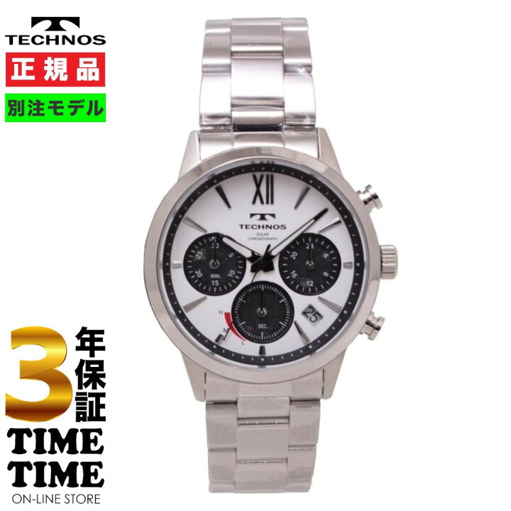 楽天市場】TECHNOS テクノス 腕時計 メンズ ソーラー クロノグラフ 