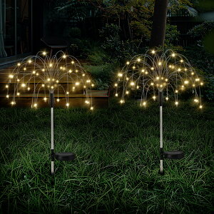 ��P10�{ 12/25�܂Ł�Lewondr �K�[�f�����C�g �ԉΌ^ 2�{�Z�b�g �N���X�}�X�p���C�g �C���~�l�[�V�������C�g LED���C�g 40�{���C���[ 120�� �S��80cm �\�[���[�[�d�� �����_�� �ȃG�l �h�H ���O�p ��/