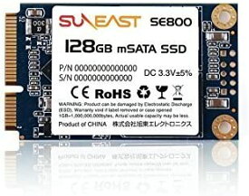 【RSL】 SUNEAST サンイースト 128GB 内蔵SSD SE800 mSATA SSD SATA 6Gb/s 3D TLC SE800-m128GB 処理速度 快適