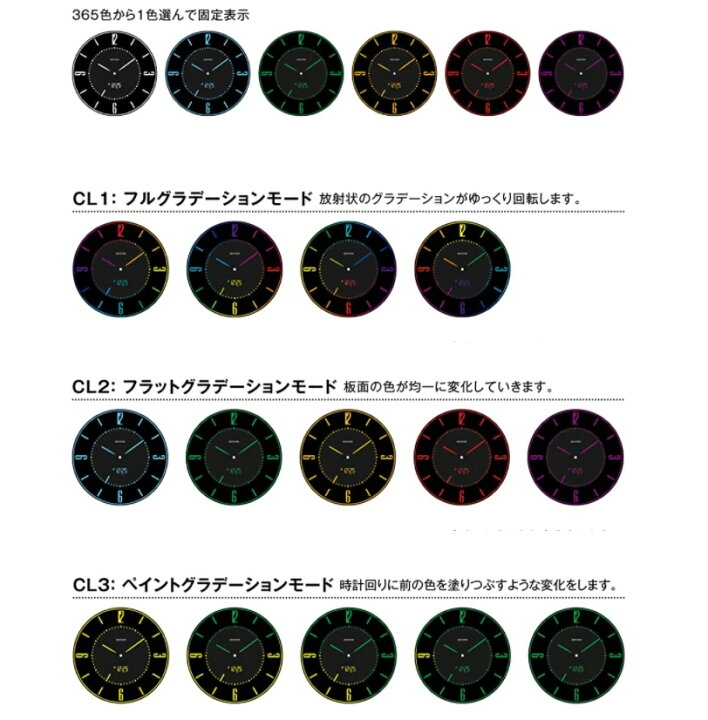 楽天市場】【RSL】 RHYTHM / リズム時計 LED電波 置掛け時計 Iroria A 
