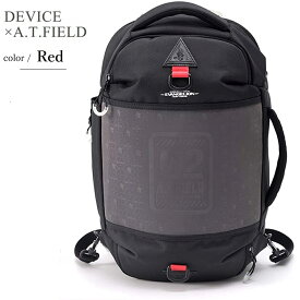 【RSL】DEVICE / デバイス DEVICE × A.T.FIELD ラウンドプログレッシブ バックパック ARN21118-RD-F【レッド】 Bag Pack