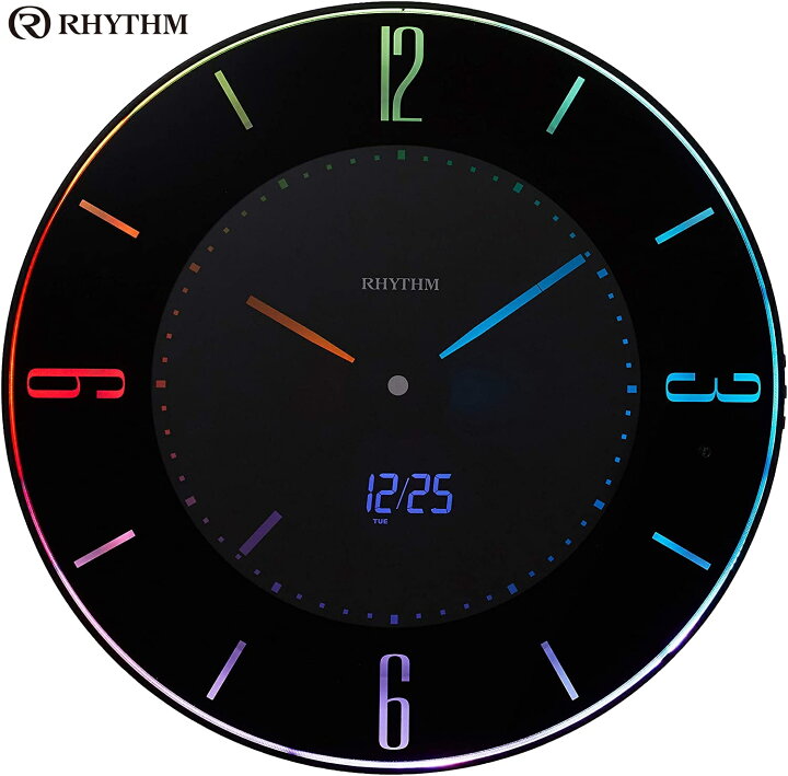 楽天市場】【RSL】 RHYTHM / リズム時計 LED電波 置掛け時計 Iroria A 