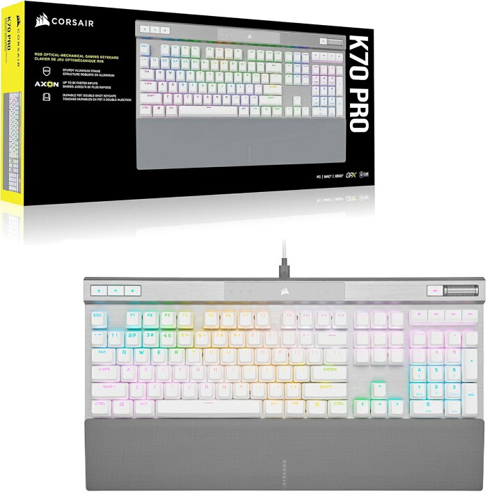 楽天市場】CORSAIR USB K70 PRO RGB 光学メカニカル ゲーミング 