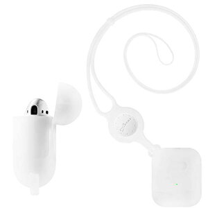 Bone Airpods P[X VRJo[ AirPods GA|bh 1/2ɓKp h~ ϏՌ ho ~ Jo[ یP[X/zCg AirPods Lanyard Case