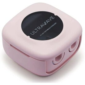 MEDIK 歯ブラシ 除菌 ケース 充電式 歯ブラシ 2本収納 2連 除菌ホルダー 壁掛け 歯ブラシ除菌キャップ 紫外線 UV-C 除菌器 LED コードレス【ピンク】MDK-TS22