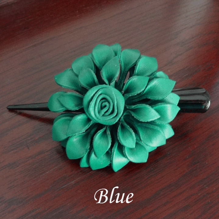 お革なバレッタ② 楽天市場】【送料無料】新色入荷☆レザー本革 バレッタ髪留め バレッタ