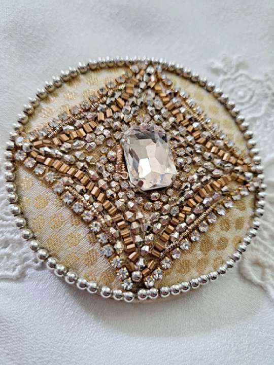 楽天市場】【送料無料】ビーズ刺繍 手鏡 刺繍 ビーズ刺繍 ハンドメイド