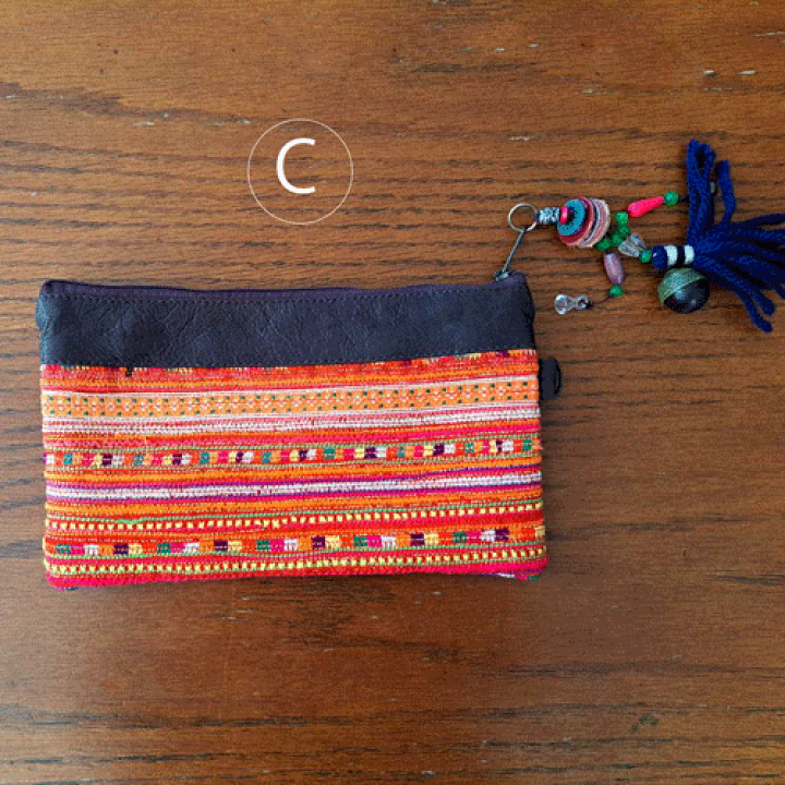 民族模様 ポーチ 赤と青 アフリカンプリントのお魚ポーチ・ブルー – 梅田洋品店 オンラインショップ