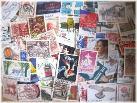 デンマークの切手　（使用済切手　30枚）海外使用済み切手