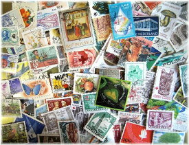 ヨーロッパの使用済み切手　30枚
