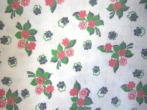 フィードサック  白地ピンクお花(1/16サイズ)