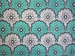 フィードサック ターコイズx白 レース (1/4サイズ)