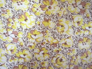 フィードサック 白地イエローゴールド薔薇(1/16サイズ)