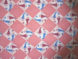 フィードサック ピンク地幾何学 (1/16サイズ)