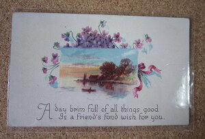 �A���e�B�[�N�@�|�X�g�J�[�h�@���݂� �m�A�����J�@1900�N�㏉���n�G�t��