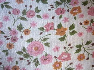 フィードサック 白地お花 (1/16サイズ)