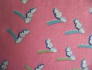 フィードサック ピンク地お花 (1/16サイズ)