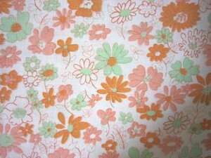 フィードサック  白地パステルお花 (1/16サイズ)