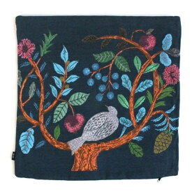 松尾ミユキゴブラン織り　クッションカバー 45cm用《鳥と木》
